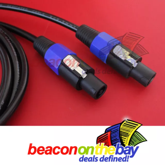 16 Ft 5M Australian Made 2.5mm 13 AWG Speakon Jack Thick PA Speaker Cable Lead