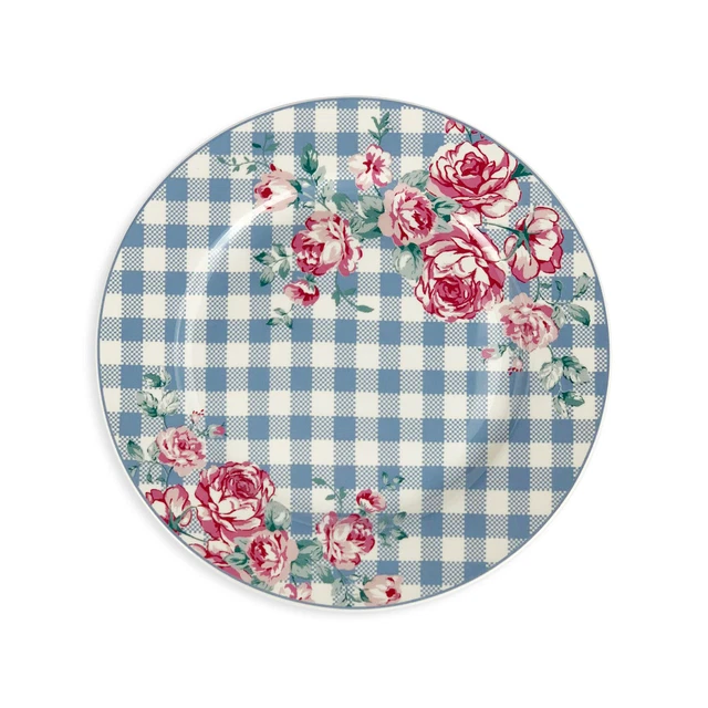 ISABELLE ROSE Piatto Grande Porcellana Julia 23 Cm - Shabby Chic Rosa - 3