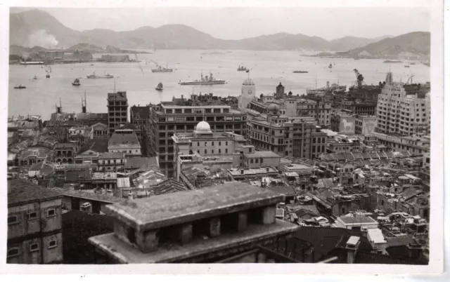 ~1920's HONG KONG CHINA - RPPC - Hong Kong City, Harbor & Boats - Real Photo