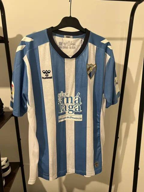 Maglietta calcio MALAGA CF Hummel casa 2022-2023 nuova con etichette maglia calcio XL