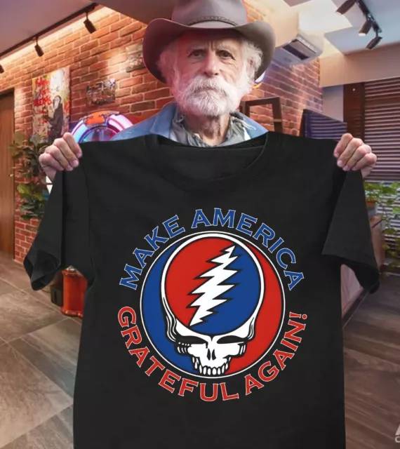 Make America Grateful Again Shirt - Rare Grateful Dead T-Shirt - BLACK