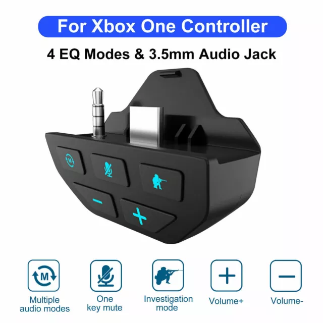 Stereo Headset Adapter Headphones Converter for Xbox One Controller Accessories