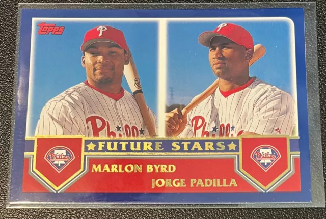 2003 Topps Future Stars 322 MARLON BYRD & JORGE PADILLA Philadelphia Phillies C6