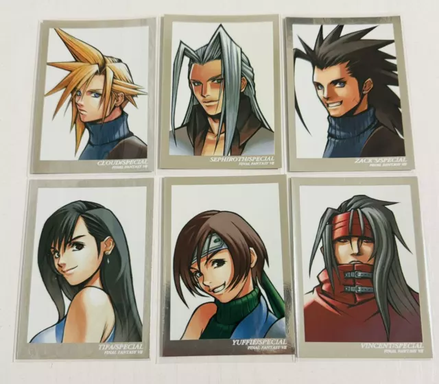 FF 7 Art Museum SP Card Cloud / Sephiroth / Zack / Tifa / Yuffie / Vincent