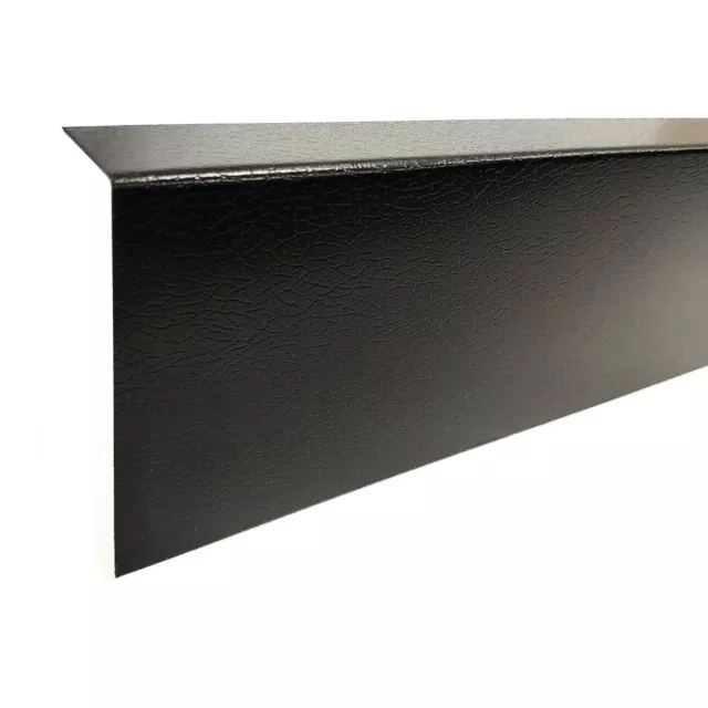 Metal Wall Flashing Trim for EPDM Rubber Roofing - Black, 3 metre lengths