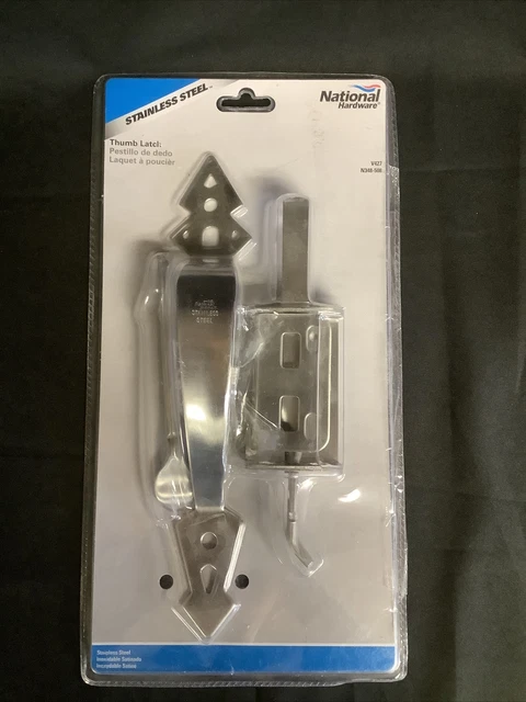 National Hardware N348-508 Heavy Duty Thumb Latch, Stainless Steel N3