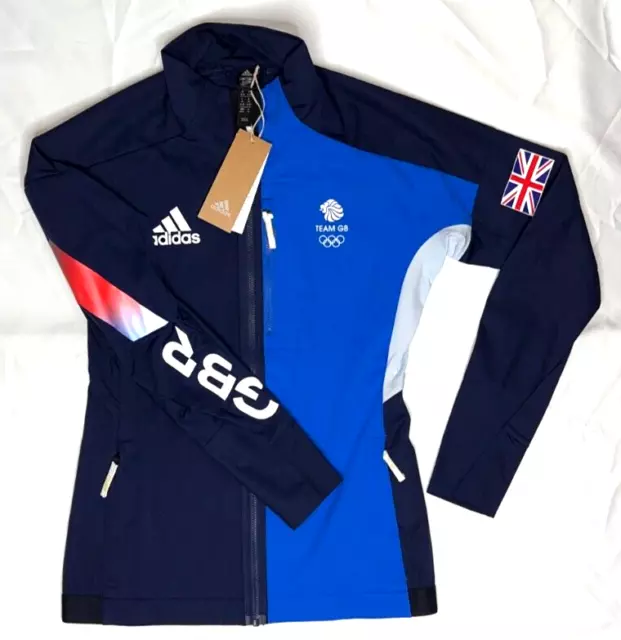 Adidas Terrex Xperior Cross-Country Ski Soft Shell Jacket Team GB Blue Men Women