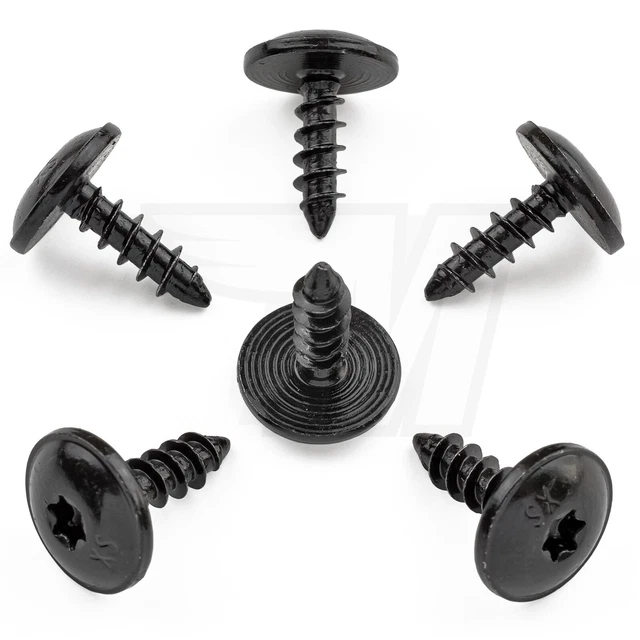 thumbnail image 2 of 20x Sheet Metal Screws For VW Floor Plate & Underride Protection - N90974701 Compatible, Black 2 of 5