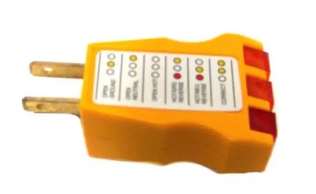 Testeur de réceptacle de prise électrique détecteur de fil défectueux prise murale codée par couleur 3