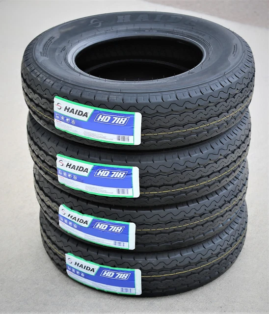 4 Tires Haida HD718 185R14 Load D 8 Ply Commercial