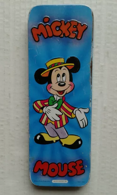 Topolino Mickey Mouse Astuccio Metallo Vintage Walt Disney Productions