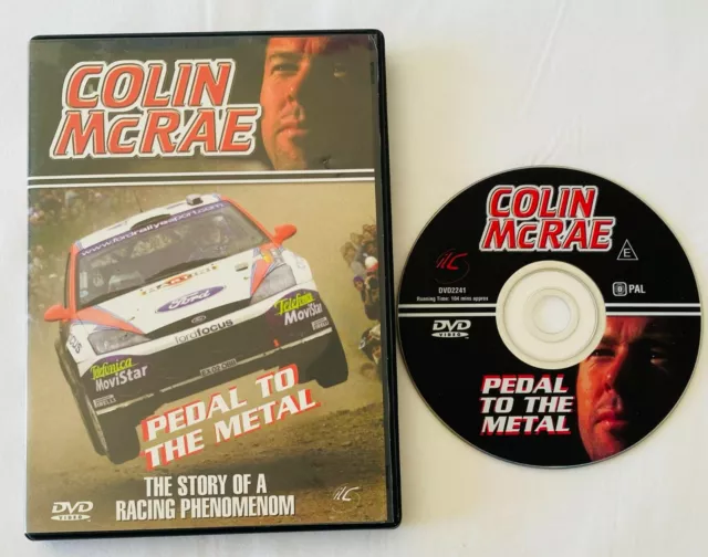 COLIN MCRAE Pedal To The Metal Rally DVD Region 4 FREE POST
