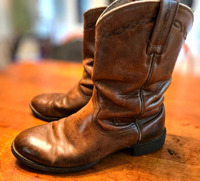ARIAT MEN'S 10EE Heritage Rooper Cowboy Western Boot Brown Leather ...