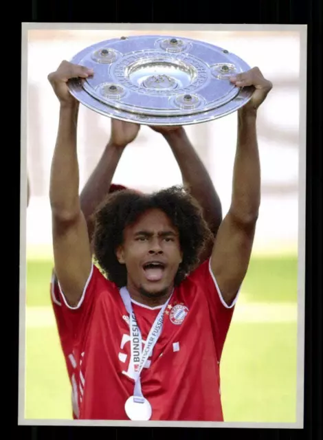 Joshua Zirkzee  Autogrammkarte Bayern München Deutscher Meister