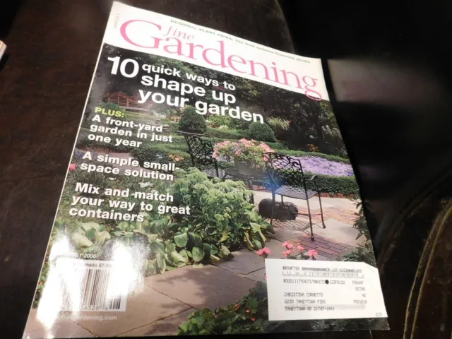 Taunton's Fine Gardening Magazine August 2008