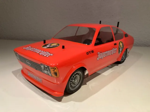 Opel Kadett Coupe GT/E   Karosserie  lackiert für Tamiya M-Chassis 240mm  -  NEU