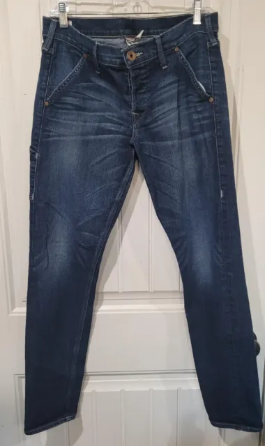 True Religion Brianna Jeans Womens Mid-Rise Button Fly Straight Leg- Size 30