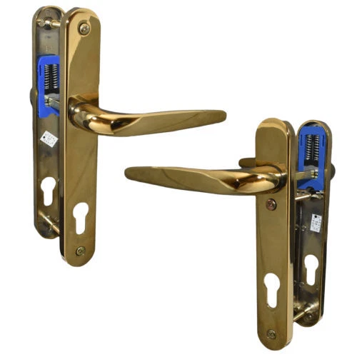 Gold UPVC Double Glazing Trojan Sparta 92PZ Sprung Patio Door Handle Set PVC