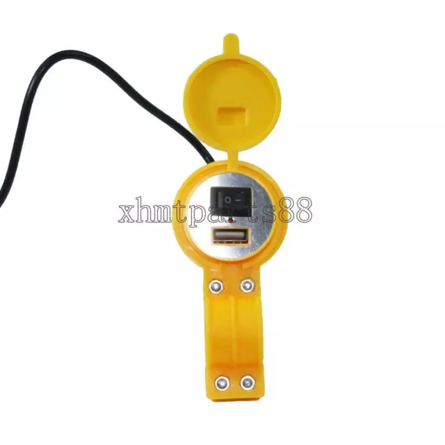 Motorcycle Yellow USB Charger For Honda Forza Ruckus Reflex Elite Silver Wing