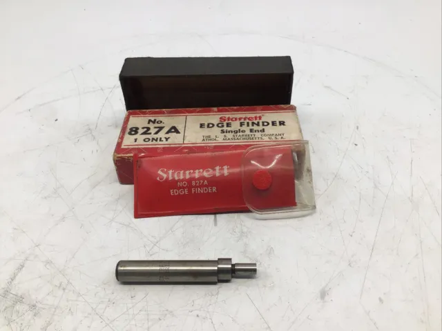 LS Starrett Edge Finder No 827A With Plastic Holder Machinist Tool made in USA