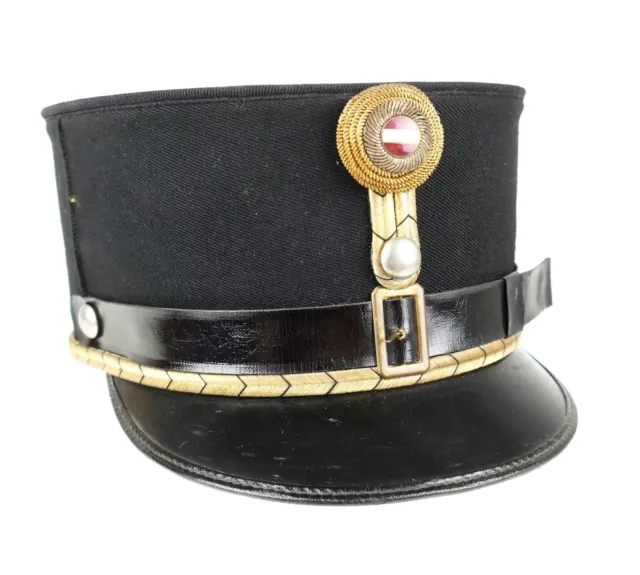 Österreich Bundesstaat - schwarze steife Kappe für Gendarmerie #47268