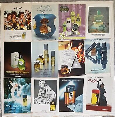 PARFUM  - Lot de 12 PUBLICITE  - AD années 1970  - N°512