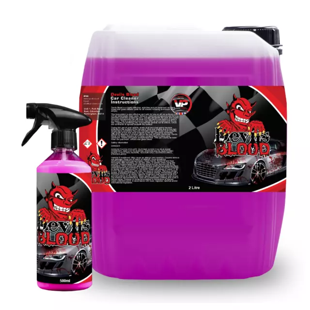 Devils Blood X Fallout Iron Remover Wheel Cleaner  - 2.5L ** Free Spray Bottle**