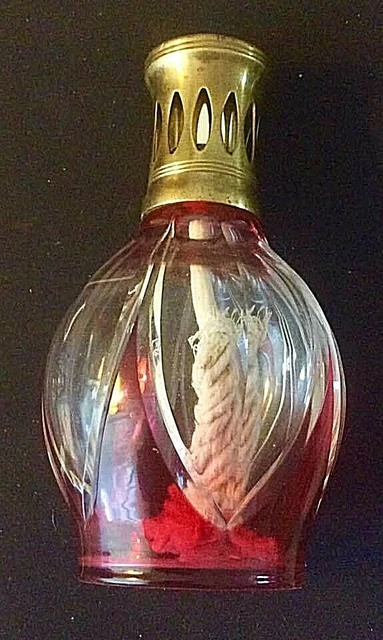 SAINT LOUIS UNE ANCIENNE BELLE LAMPE BERGER CRISTAL DOUBLER