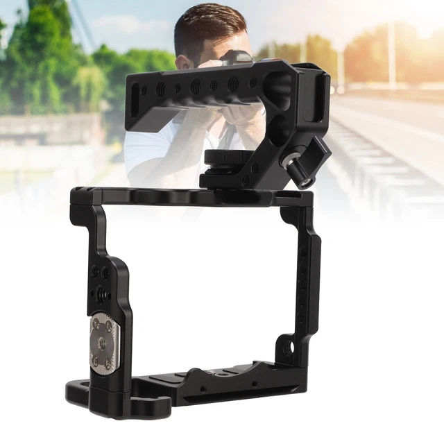 Gabbia per fotocamera per fotocamera A7M4 lega di alluminio piattaforma per fotocamera