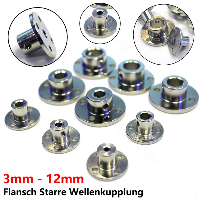 Frizione albero rigido 3 mm-12 mm flangia albero motore frizione per modello RC 3D CNC