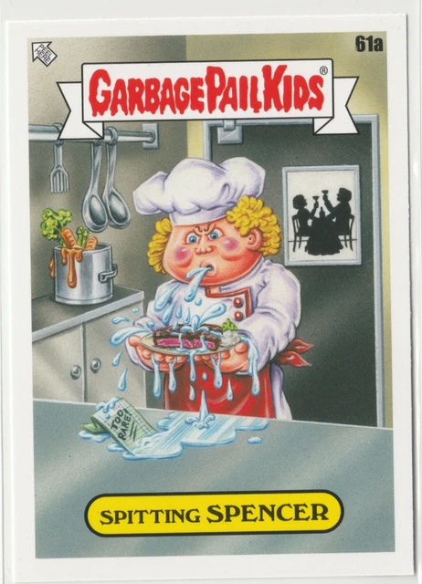 2021 Topps Garbage Pail Kids Food Fight Spitting Spencer 61a GPK sticker