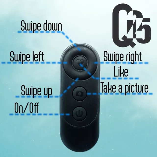 Bluetooth Remote Control Shutter for Mobile Phones:Selfies, TikTok,Videos,Scroll 3