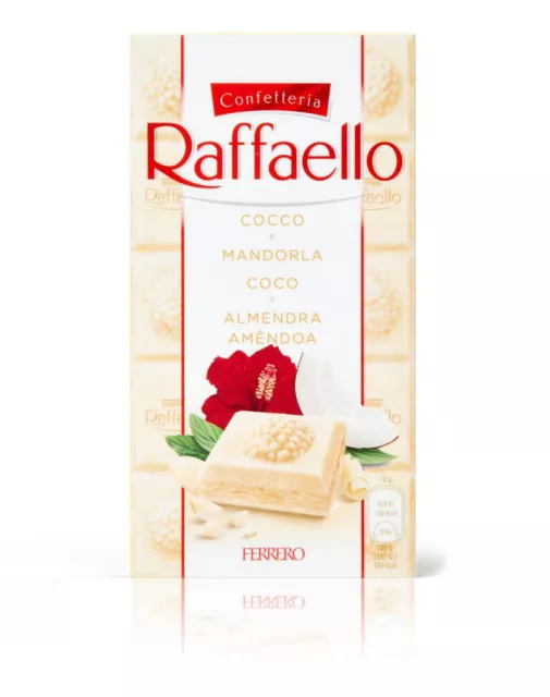 Raffaello Tavoletta Cioccolato Bianco con Cocco e Mandorle 90gr - Edizione 2023
