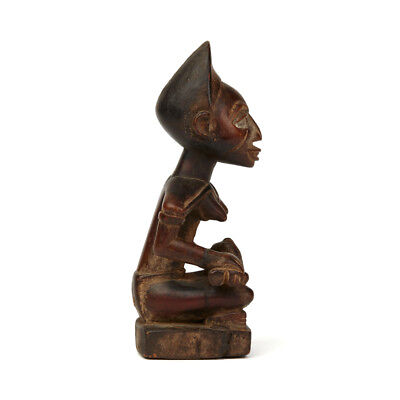 West African Carved Mother & Child Wood Figure 2