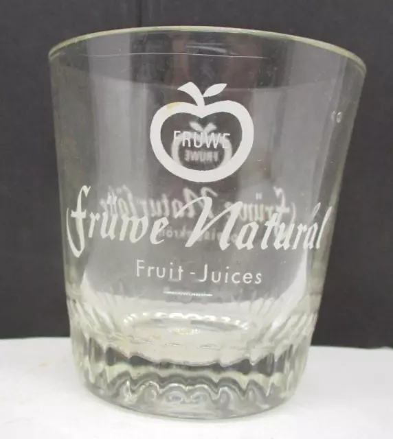 Vintage Glass Fruwe Naturlafte Preisgekront Fruit Juices