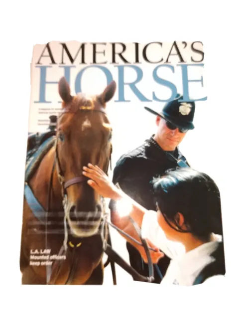 Magazine America's Horse November December 2000 LA Law Mounted Officers Horses