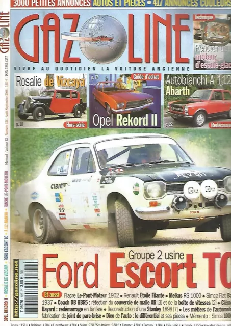 Gazoline N°126 Ford Escort Tc / Rosalie De Vizcaya / Opel Rekord Ii / Abarth