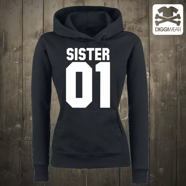 Sister 01 Hoodie Set Best Friends | Beste Freundin Couple Kapuzenpullover S-Xxl