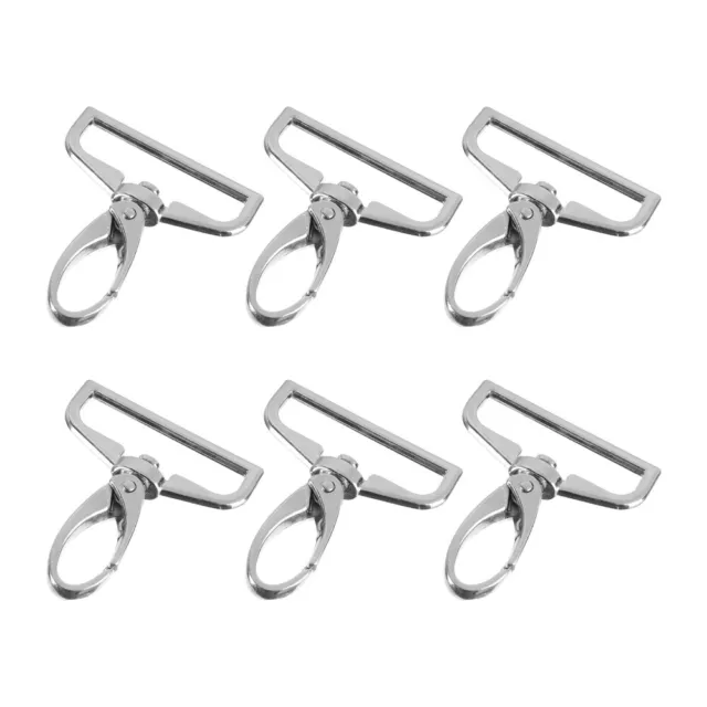 6pcs 1.5 Inch Inside Diameter D-Ring Lobster Clasp Claw Swivel Eye Snap Clasp