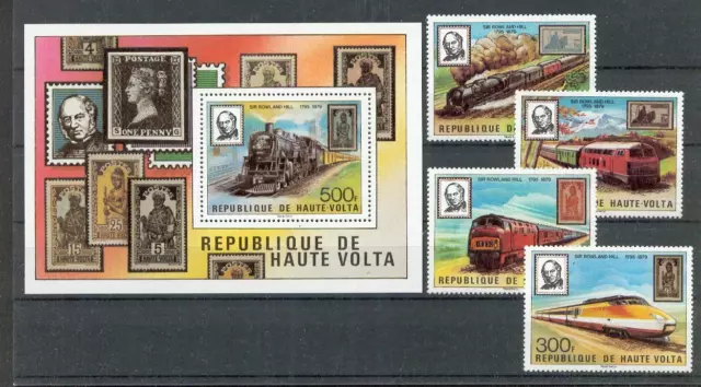 Railway - Locomotives Upper Volta 755 - 58+ Block 53 (MNH)