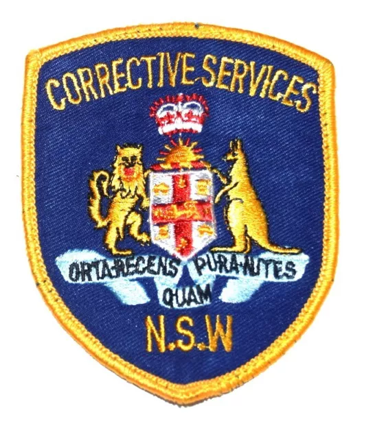 NSW NEW SOUTH WALES –CORRECTIVE SERVICES– AUSTRALIA Sheriff Police Patch USED