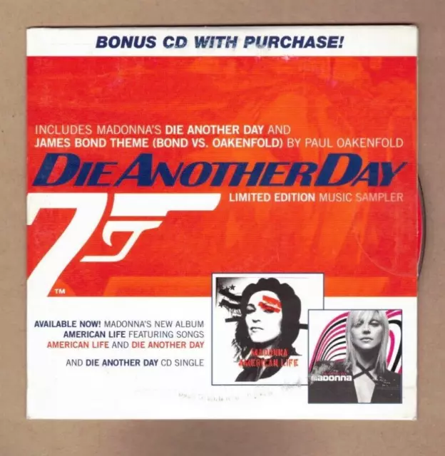 Madonna - Die Another Day LIMITED EDITION MUSIC SAMPLER American Life PROMO CD