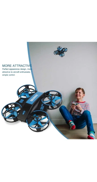 Fernbedienung Hubschrauber ein Schlüssel Start und Landung für Kinder Jungen Geschenke blau