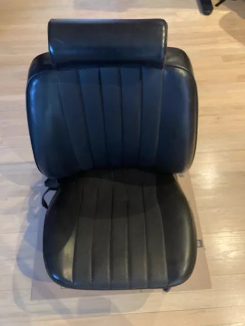 genuine porsche 911 912 driver seat w/seat belt w/buckle w/headrest 68-73 BLACK genuine porsche 911 912 driver seat w/seat belt w/buckle w/headrest 68-73 BLACK