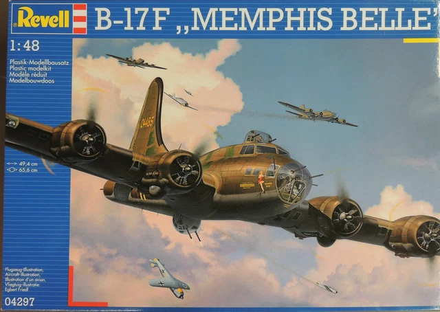 Maquette Revell Avion B-17F Memphis Belle échelle 1/48 à Assembler - Kit Neuf, Réf. 04297