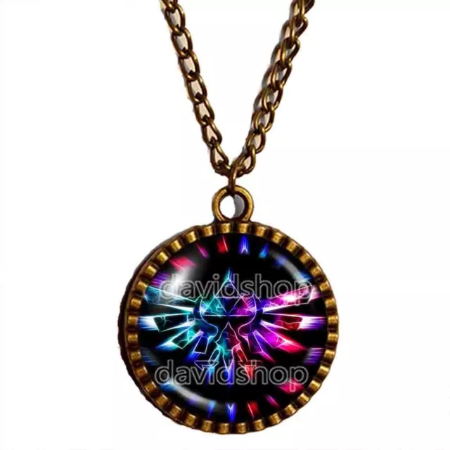 The Legend Of Zelda Triforce Necklace Pendant Jewelry Cosplay Multicolor Cute