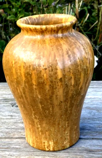 PILKINGTONS ROYAL LANCASTRIAN VASE "ORANGE PEEL" DESIGN c1930 MARK 2462 ART DECO