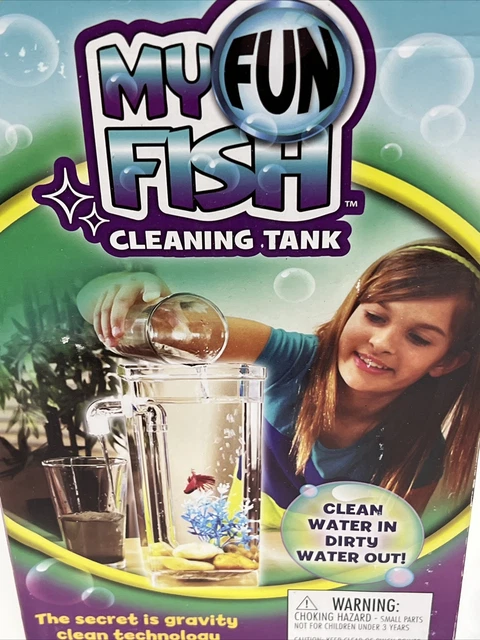 Self Cleaning Fish Tank My Fun Fish Small Desktop Fish Aquarium with LED Light 2