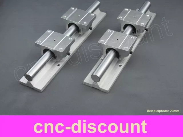 CNC Set 16x 1900mm 2x Linearführung 4x Linearwagen Linear Guide Rail 3D Fräse ro
