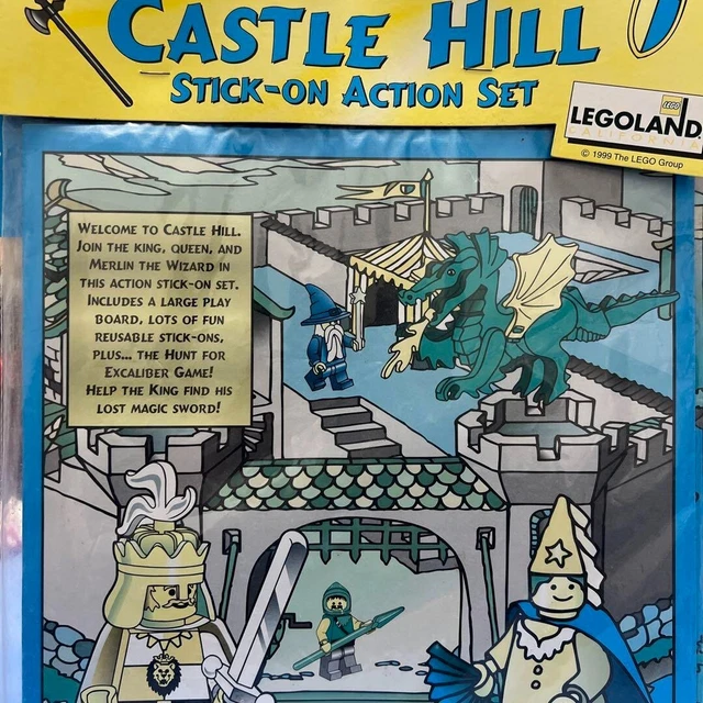 LEGO/CASTLE HILL STICK ON ACTION SET LEGOLAND CALIFORNIA Rare 